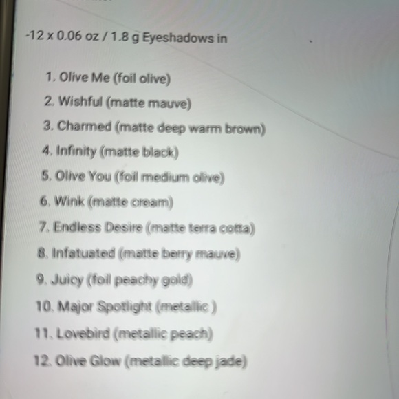 Violet Voss Olive you forever eyeshadow palette - Picture 4 of 7